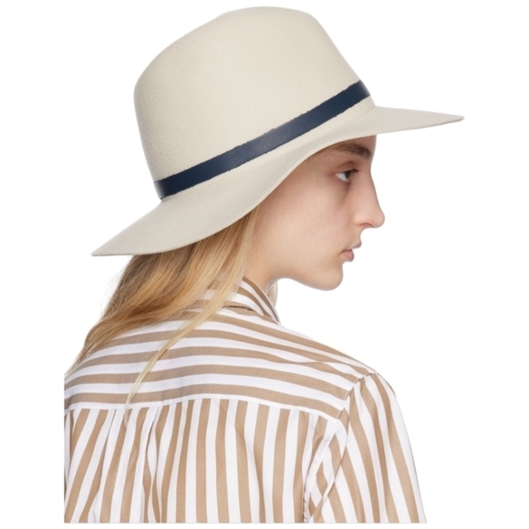 rag & bone Finley Wool Fedora, Size Small, Parchment, NWT - Picture 4 of 16